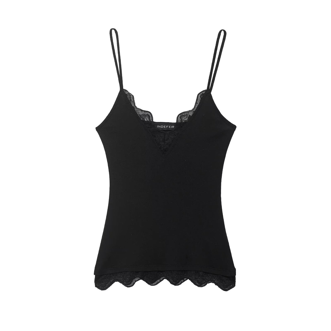 Georgia | Lace Trim V-Neck Cami Top