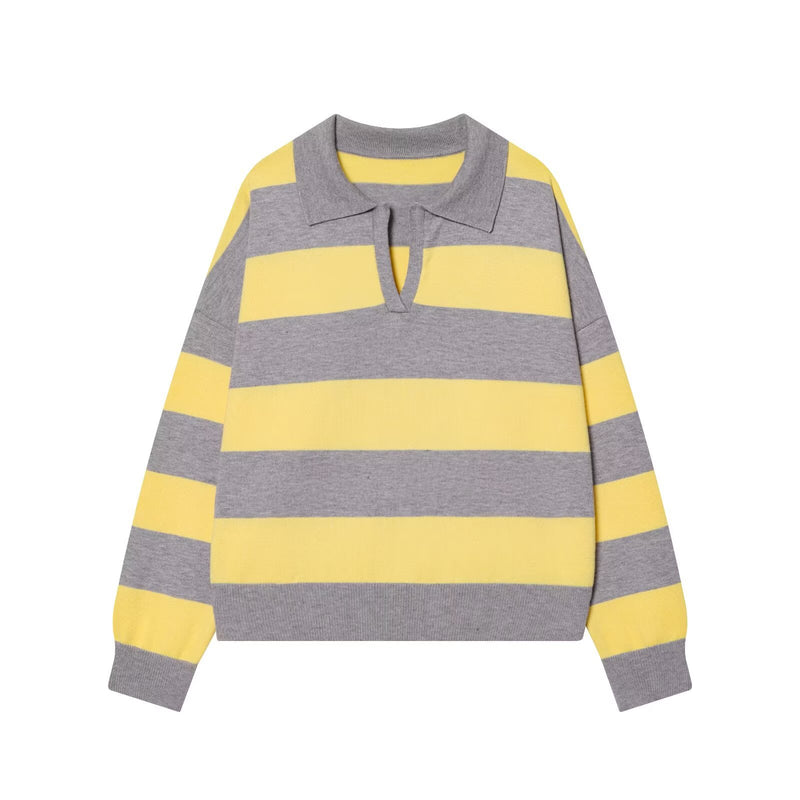 Amber | striped knit top