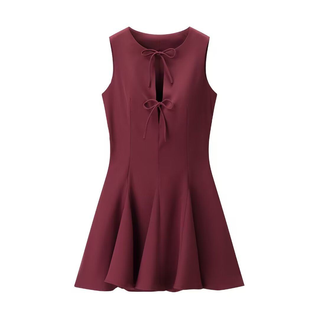 Mollie | Cut Out Pleated Mini Dress