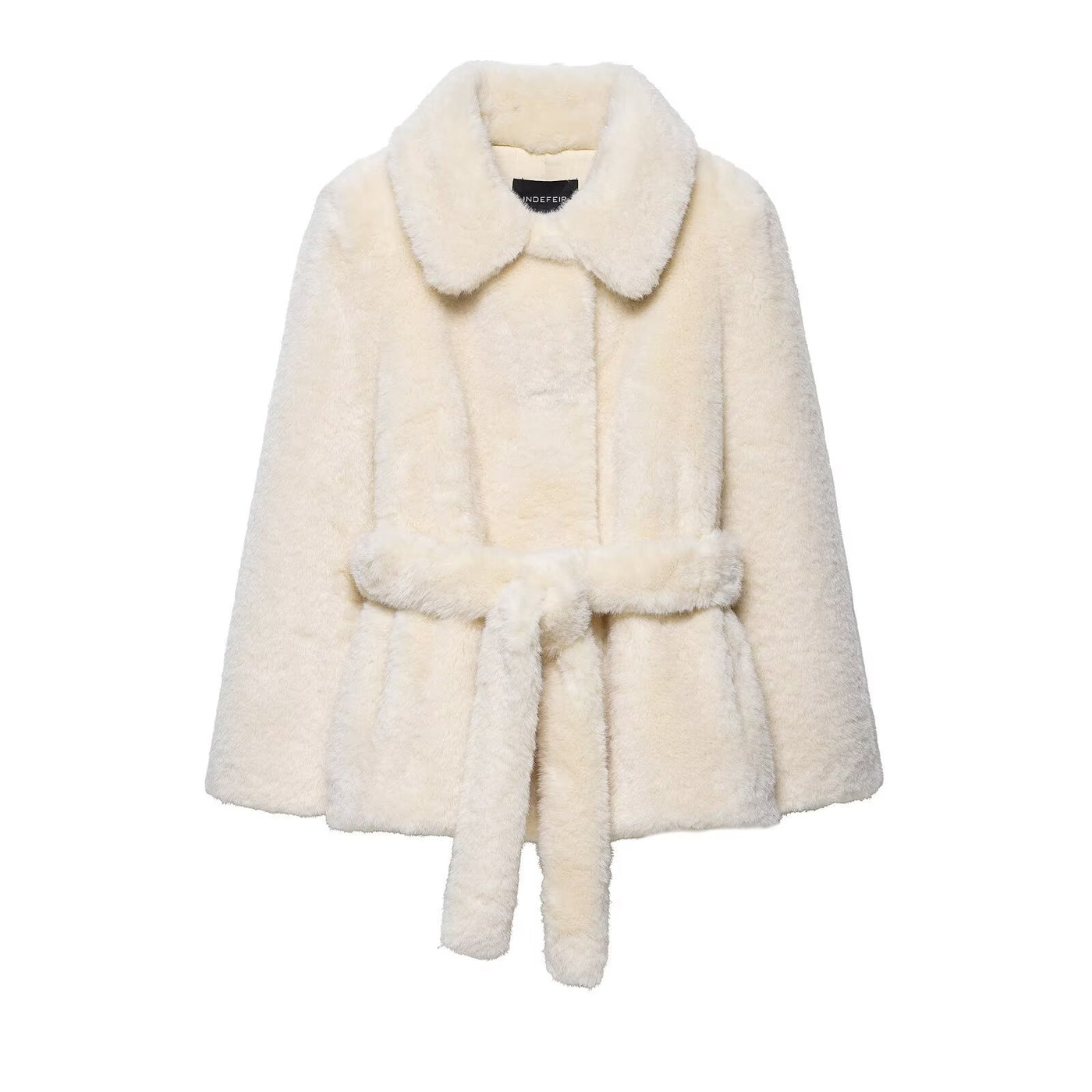 Emmeline | Belted Teddy Fleece Wrap Coat