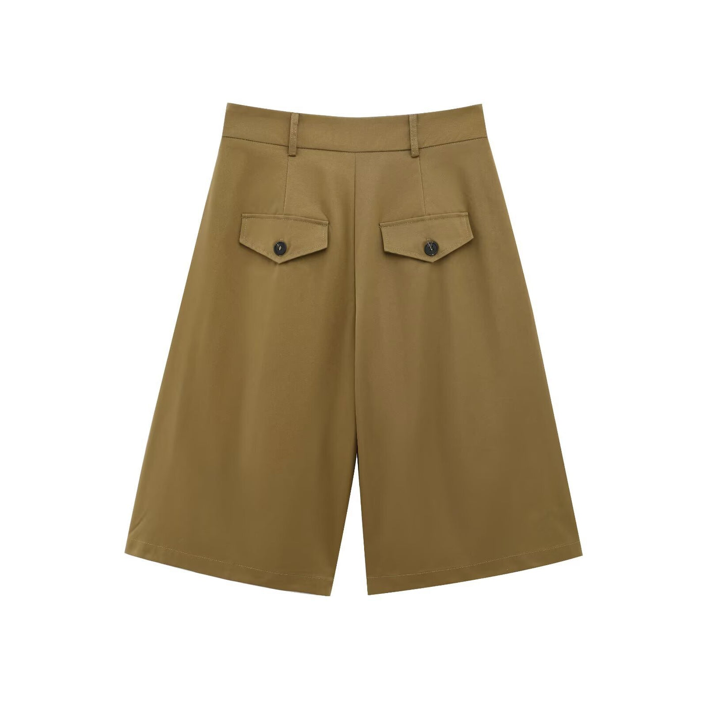 Jessica | High-Waist Front-Pleat Wide-Leg Tailored Shorts