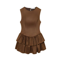 Georgia | Tiered Ruffle Sleeveless Mini Dress