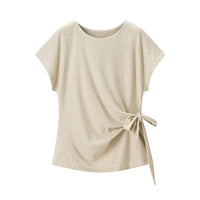 Bethany | Tie Front Jersey Top