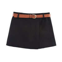 Gracie | Wrap-Front A-Line Tennis Skort with Integrated Shorts