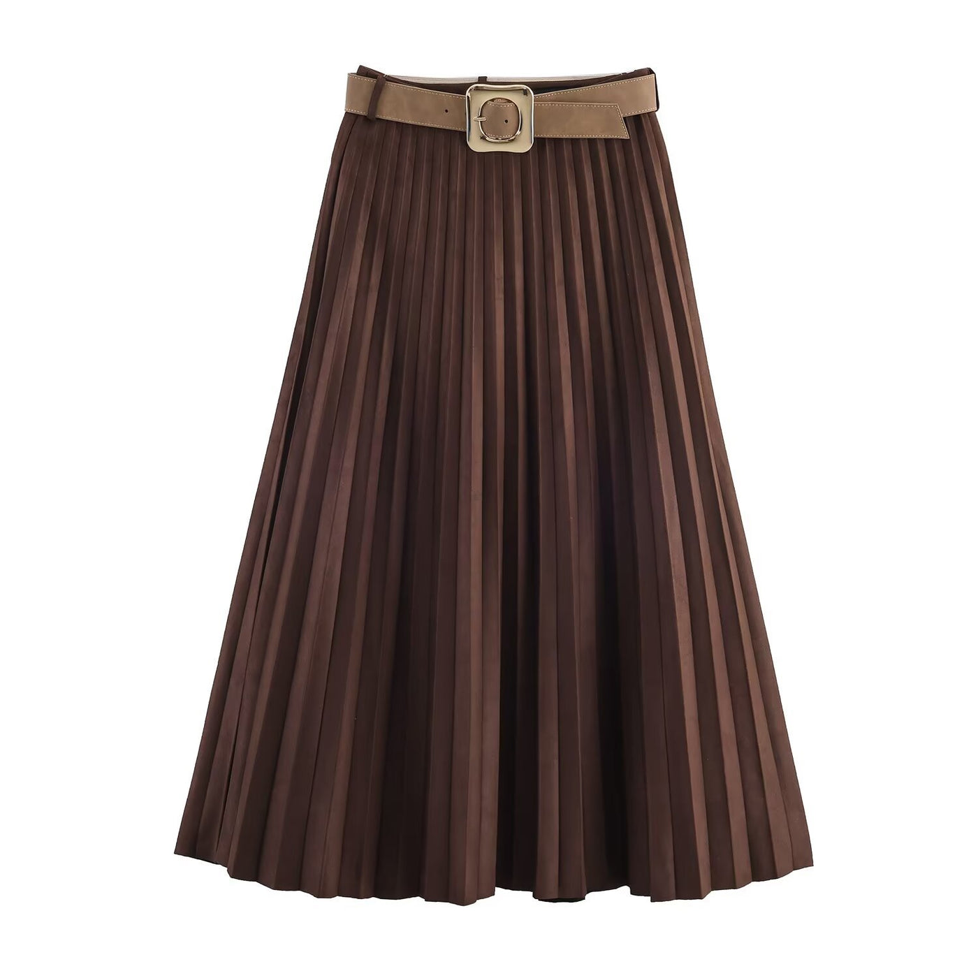 Tessa | Fine Pressed Pleat Midi Skirt