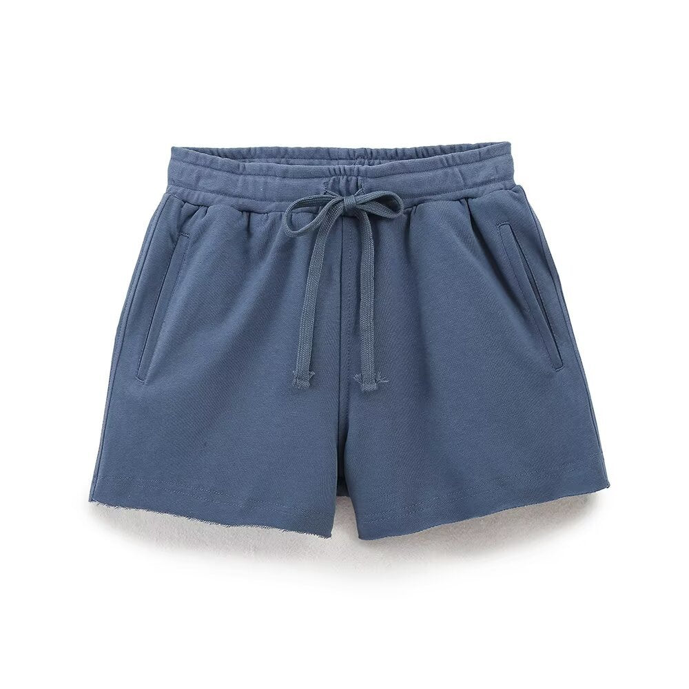 Penelope | Relaxed Brushed Terry Lounge Shorts with Drawstring Waist