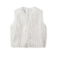 Blythe | Shaggy Open-Front Faux Fur Gilet