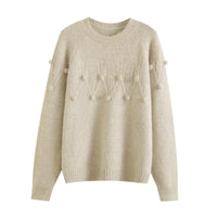 Blythe | Relaxed Pom Pom Knit Top
