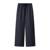 Eliza | Drawstring Waist Wide-Leg Linen Trousers with Side Pockets