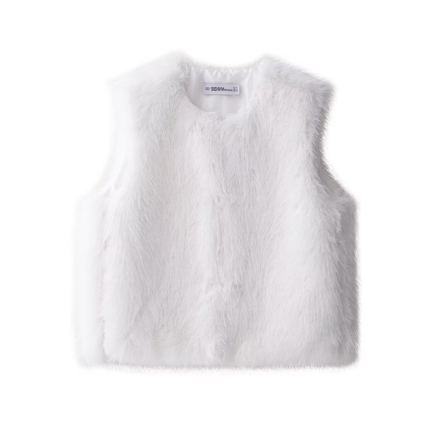 Marnie | Cropped Faux Fur Sleeveless Vest