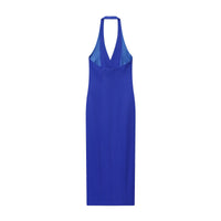 Clementine | Double-Breasted Halter Neck Maxi Dress