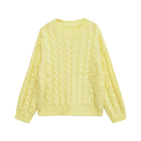 Amelie | Relaxed Cropped Cable Knit Top