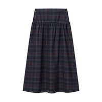 Anna | Plaid Woven Top Midi Skirt Co-ord Set