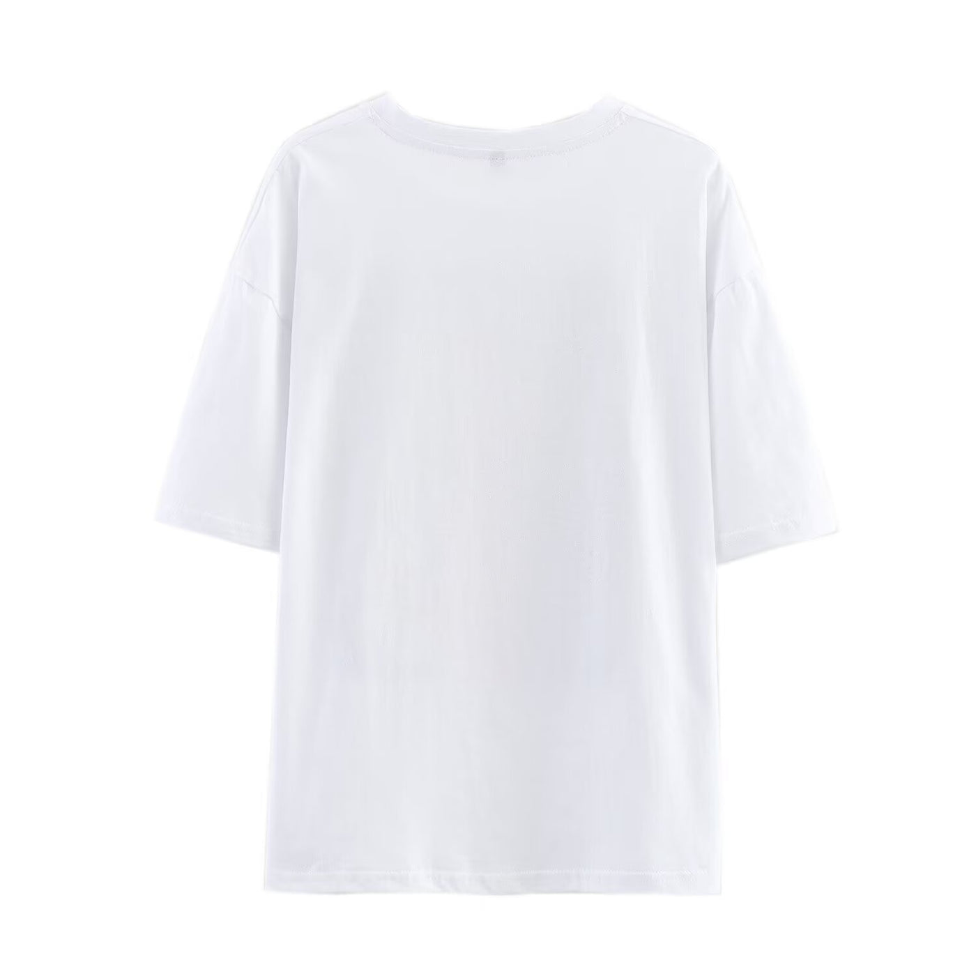 Ava | White Oversized Graphic Tee
