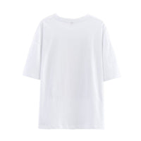 Ava | White Oversized Graphic Tee