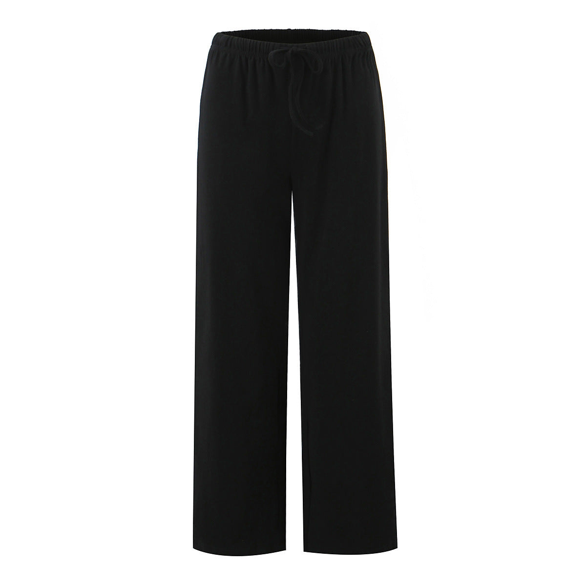Saffron | Stripe Elasticated Drawstring Wide-Leg Jersey Trousers