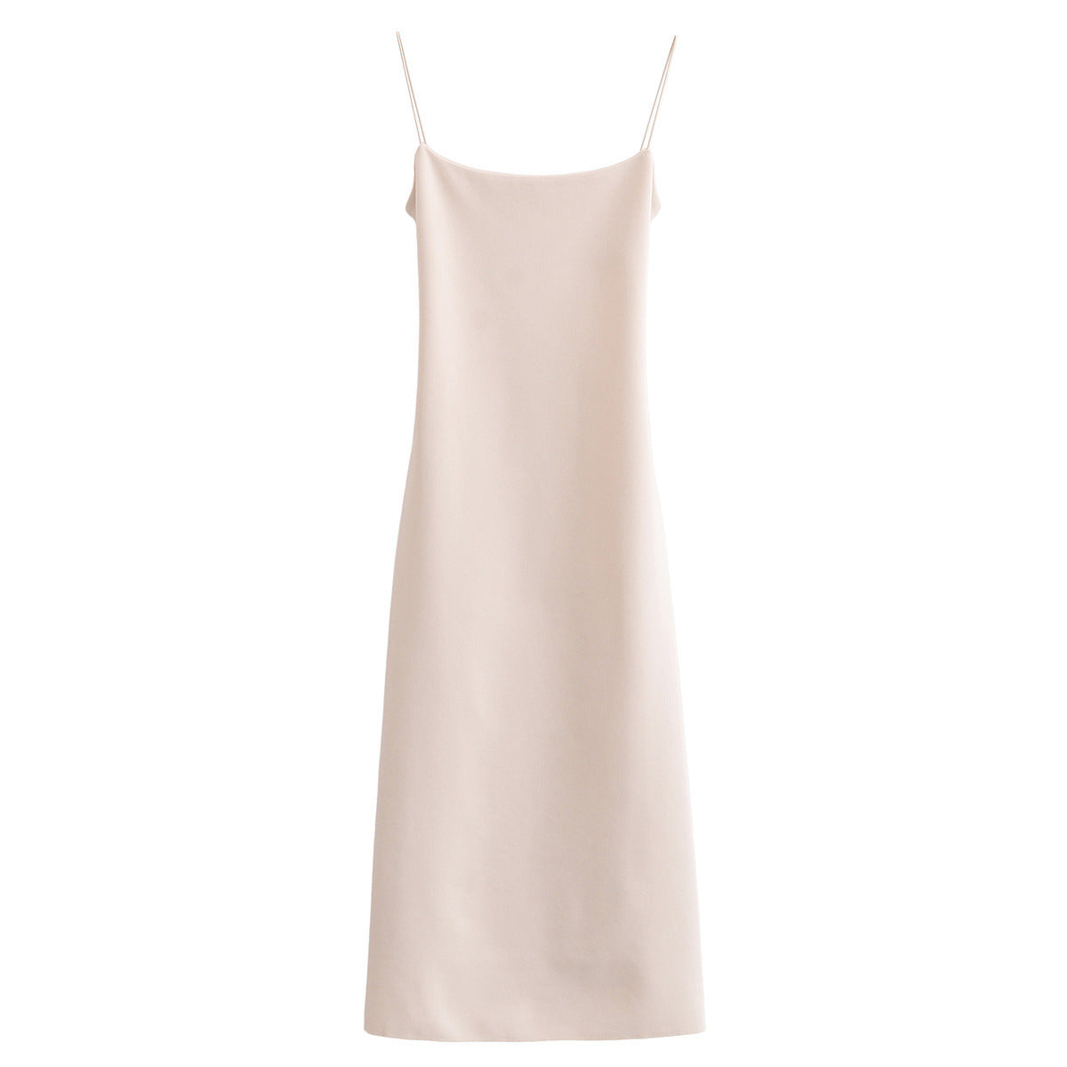 India | Cowl Neck Satin Midi Slip Dress
