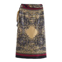 Poppy | Paisley Print Wrap Maxi Skirt