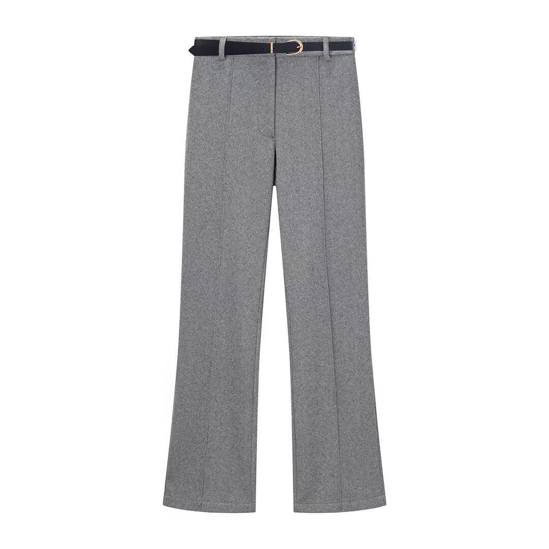 Darcie | Knit Waistcoat Wide Leg Trousers Set