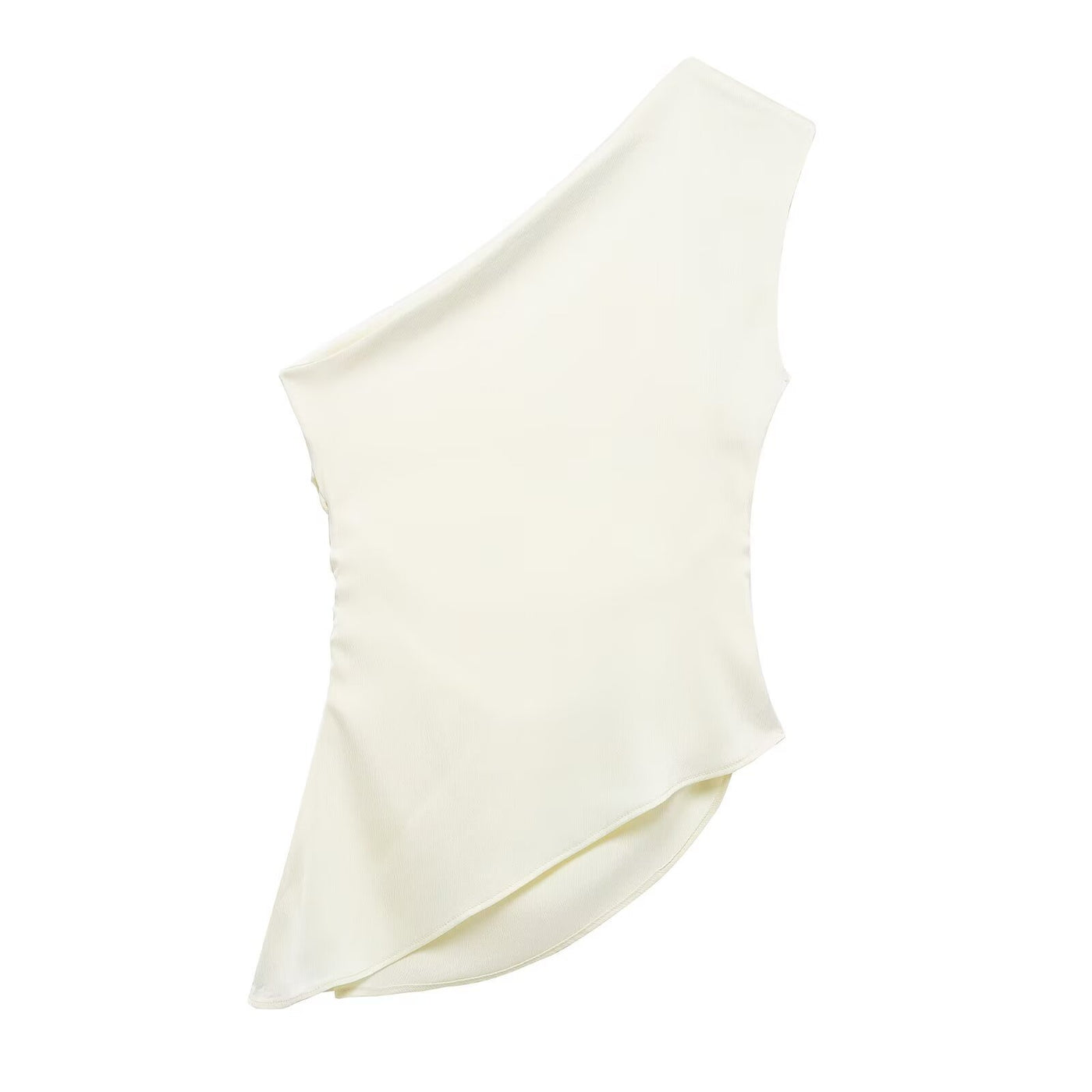 Myla | Satin One Shoulder Ruched Top