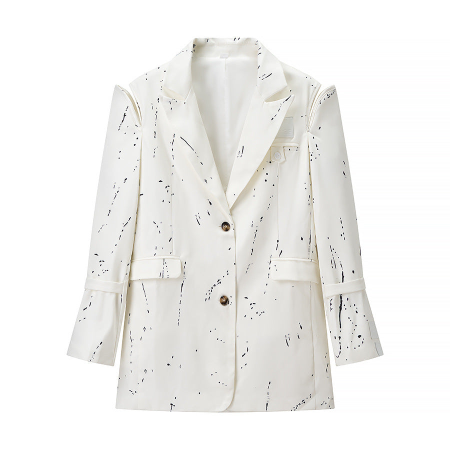 Lois | Relaxed Structured White Blazer