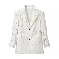 Lois | Relaxed Structured White Blazer