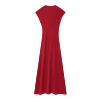 Camilla | Cowl Neck Gold Hardware Maxi Dress