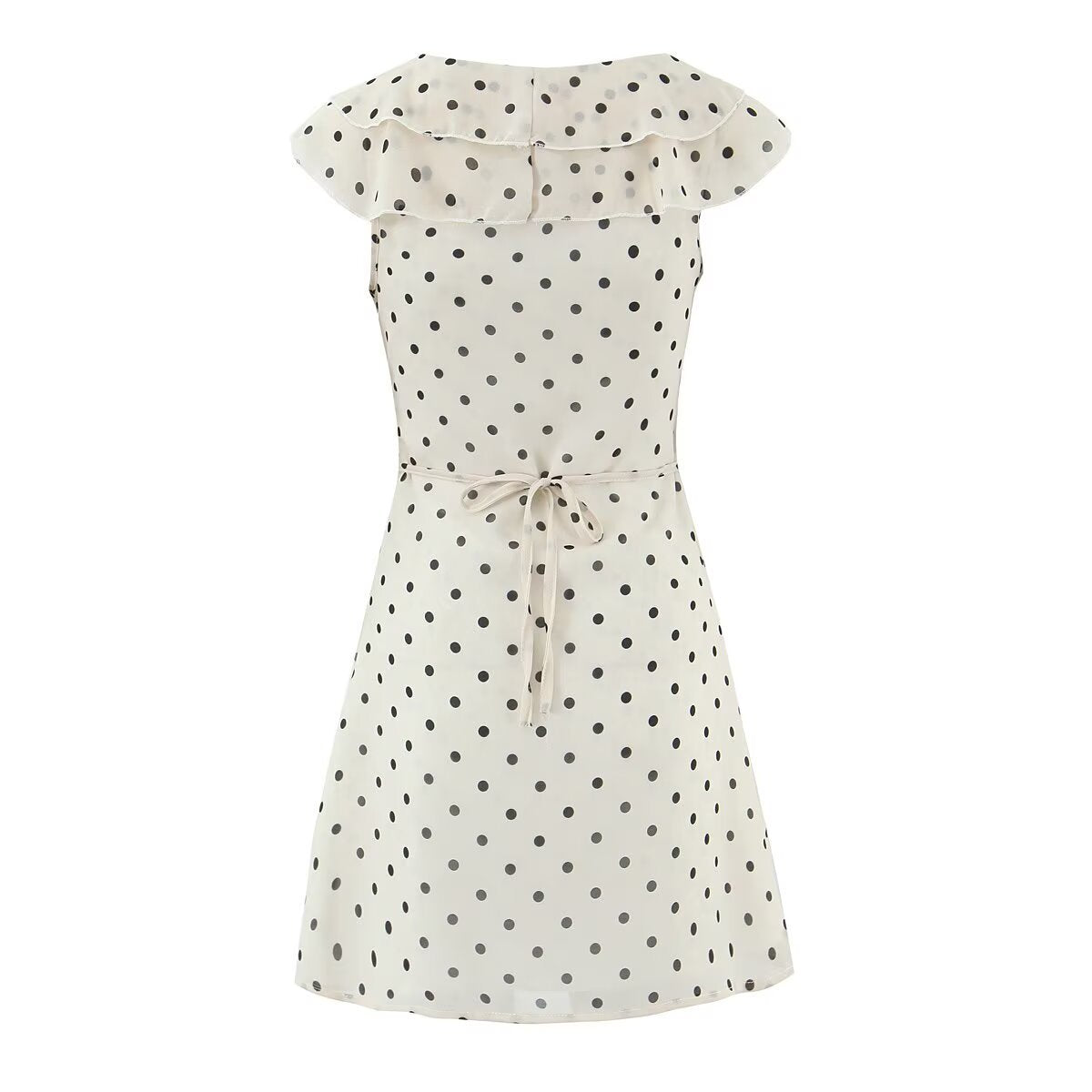 Harriet | Polka Dot Ruffle Mini Dress