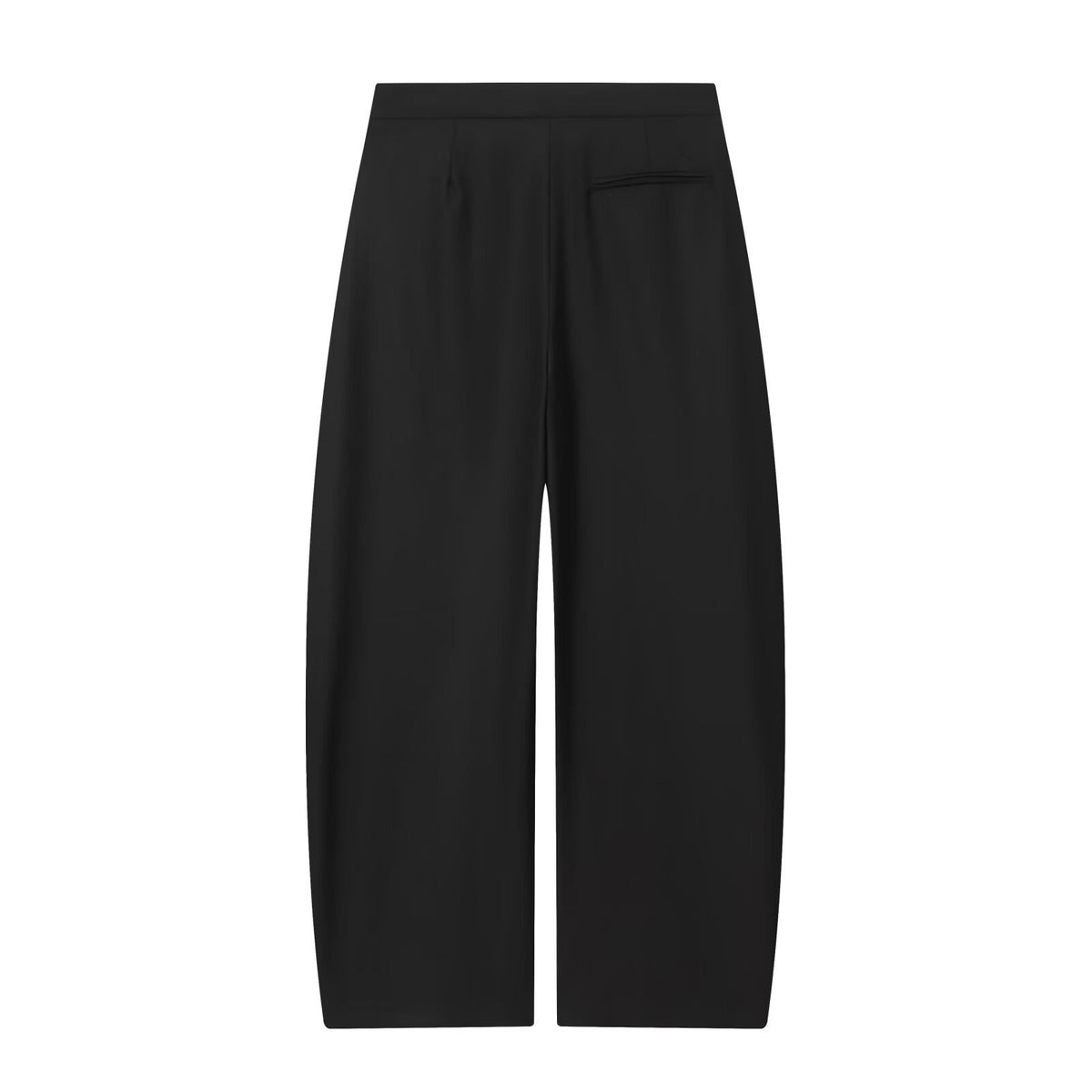 Elsie | High-Rise Front Seam Tailored Wide-Leg Trousers in Black