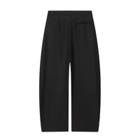 Elsie | High-Rise Front Seam Tailored Wide-Leg Trousers in Black