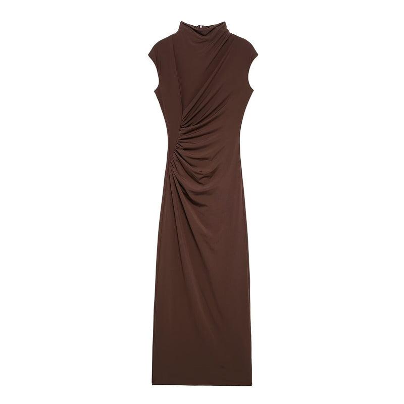 Hazel | ruched maxi dress