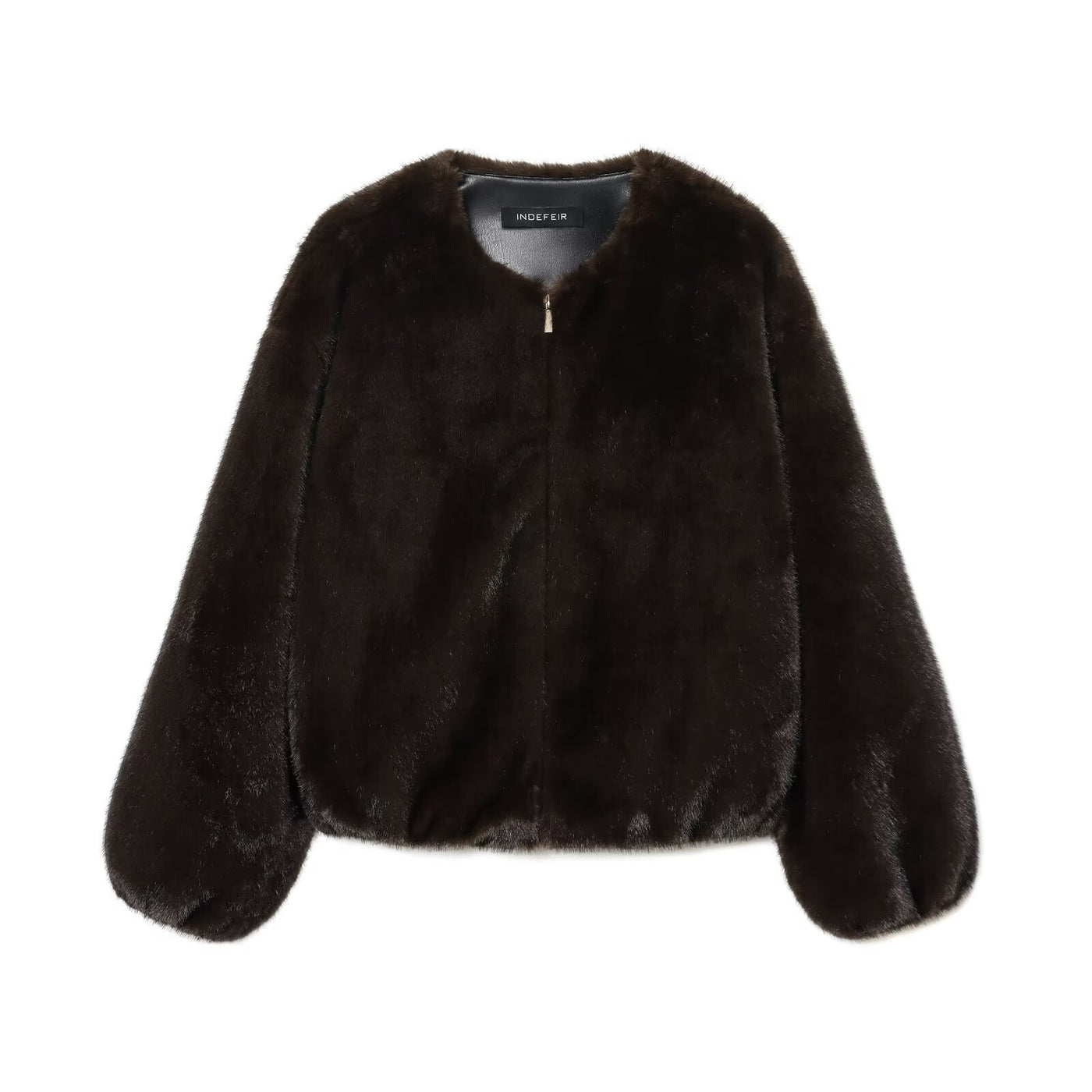 Hope | Brown Faux Fur Bomber Jacket