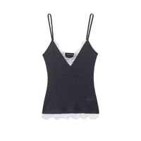 Georgia | Lace Trim V-Neck Cami Top