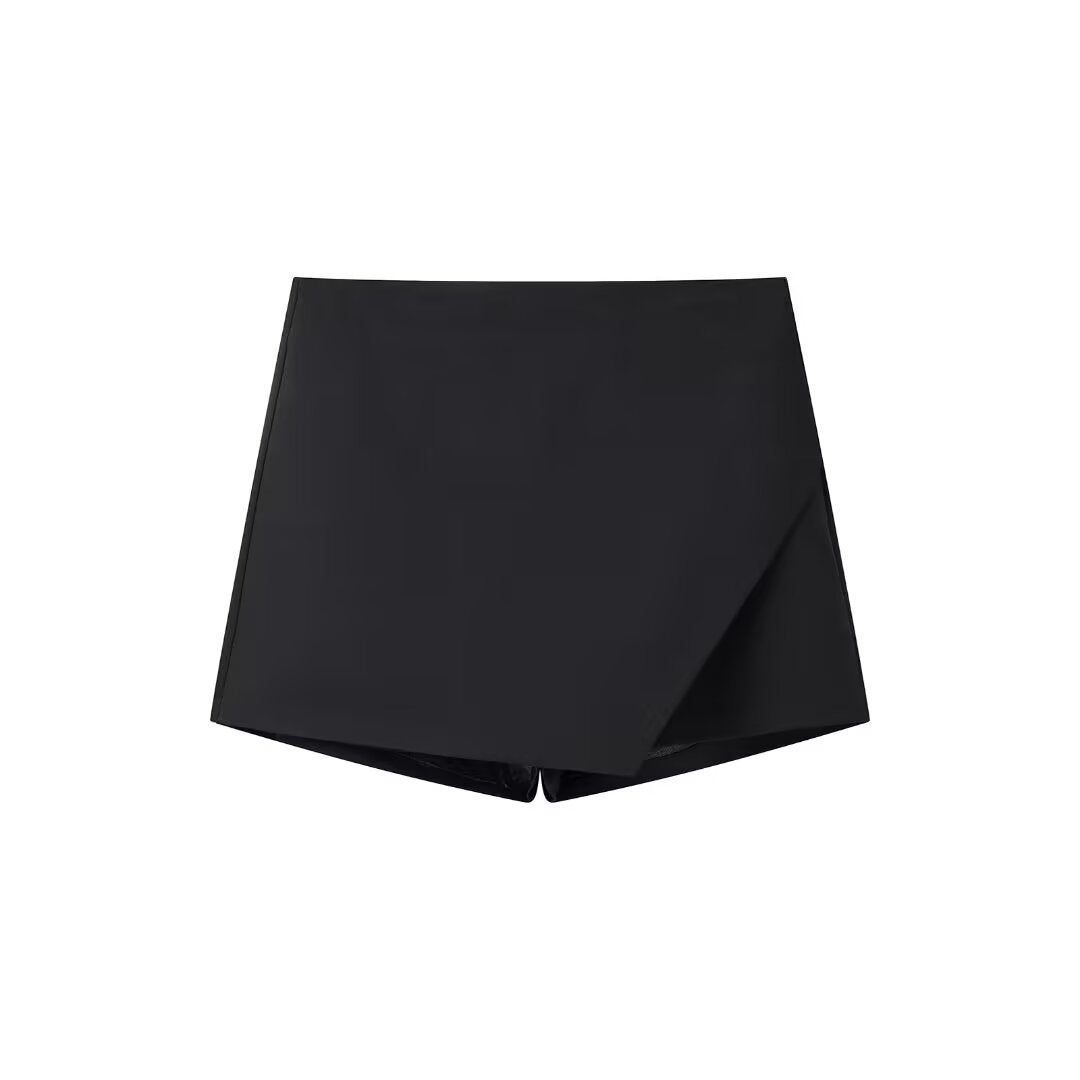 Amber | Asymmetric Wrap Mini Skirt