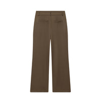 Tessa | High-Waist Centre Seam Wide-Leg Tailored Trousers in Brown