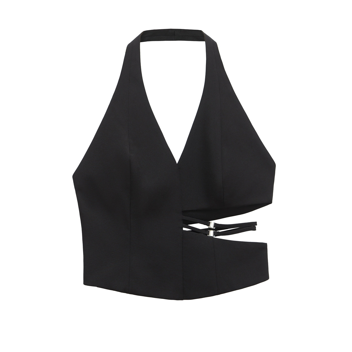 Dulcie | Cut-Out Buckle Detail Halter Top