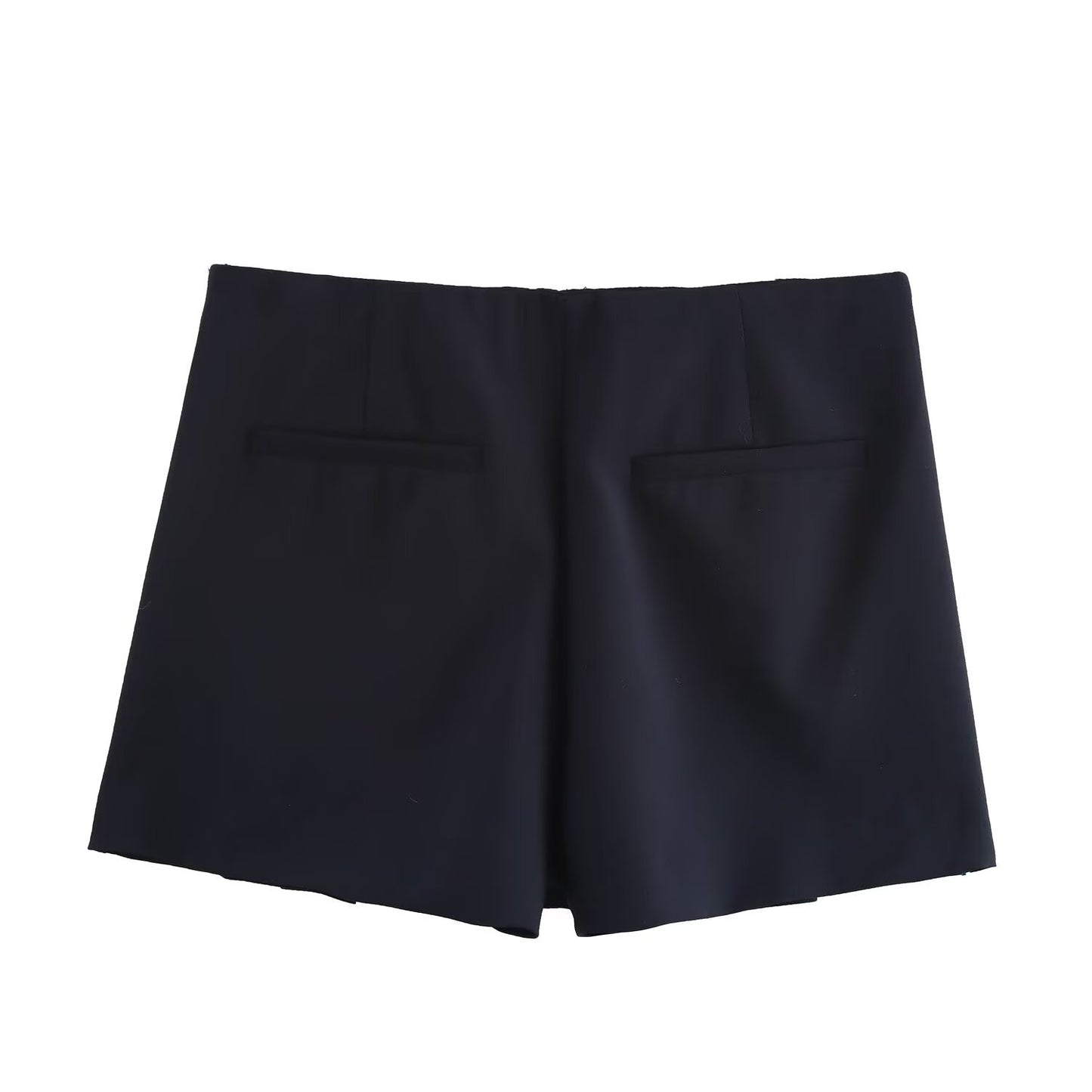 Willa | Pleated Shorts Black High Waisted Tailored Mini