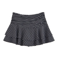 Megan | Tiered Ruffle Polka Dot Mini Skirt