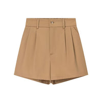 Connie | High-Waist Pleated Tailored Shorts