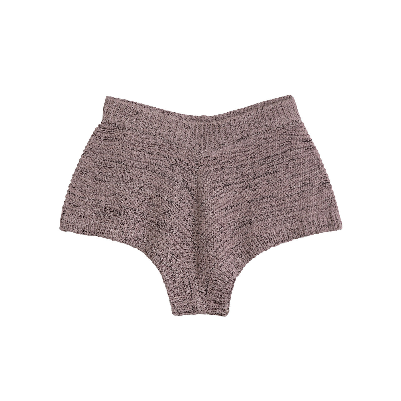 Sara | Open-Knit Crochet Shorts with Ribbed Waistband