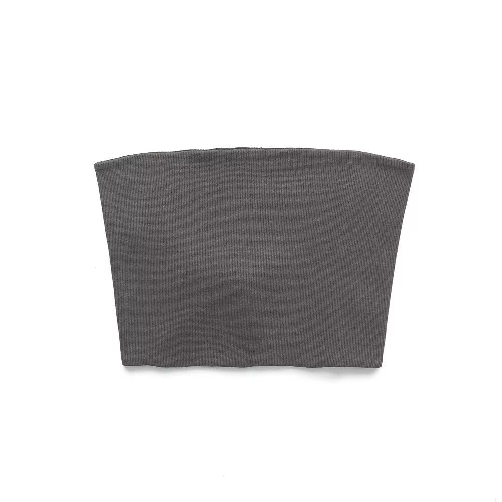 Ariella | Strapless Ribbed Knit Bandeau Tube Top