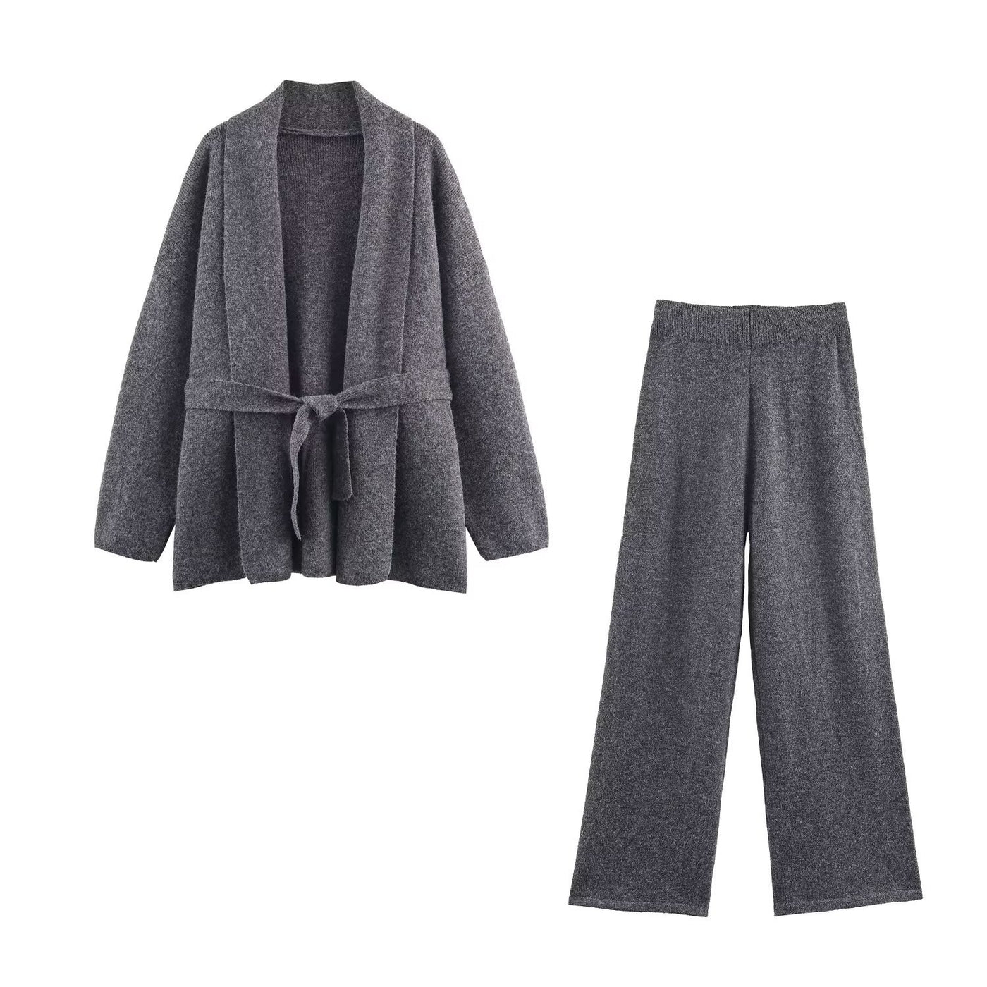 Lottie | Relaxed Brushed Knit Wide Leg Co-ord Set