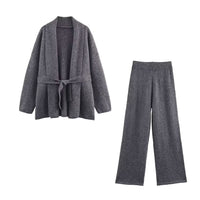 Lottie | Relaxed Brushed Knit Wide Leg Co-ord Set