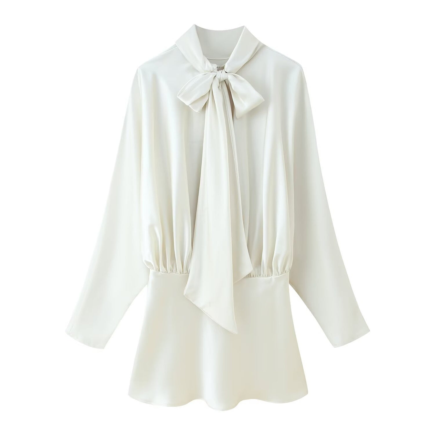 Cecilia | Bow Detail Satin Top