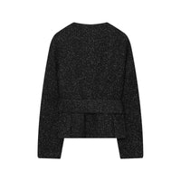 Bonnie | Textured Knit Jacket Mini Skirt Co-ord Set