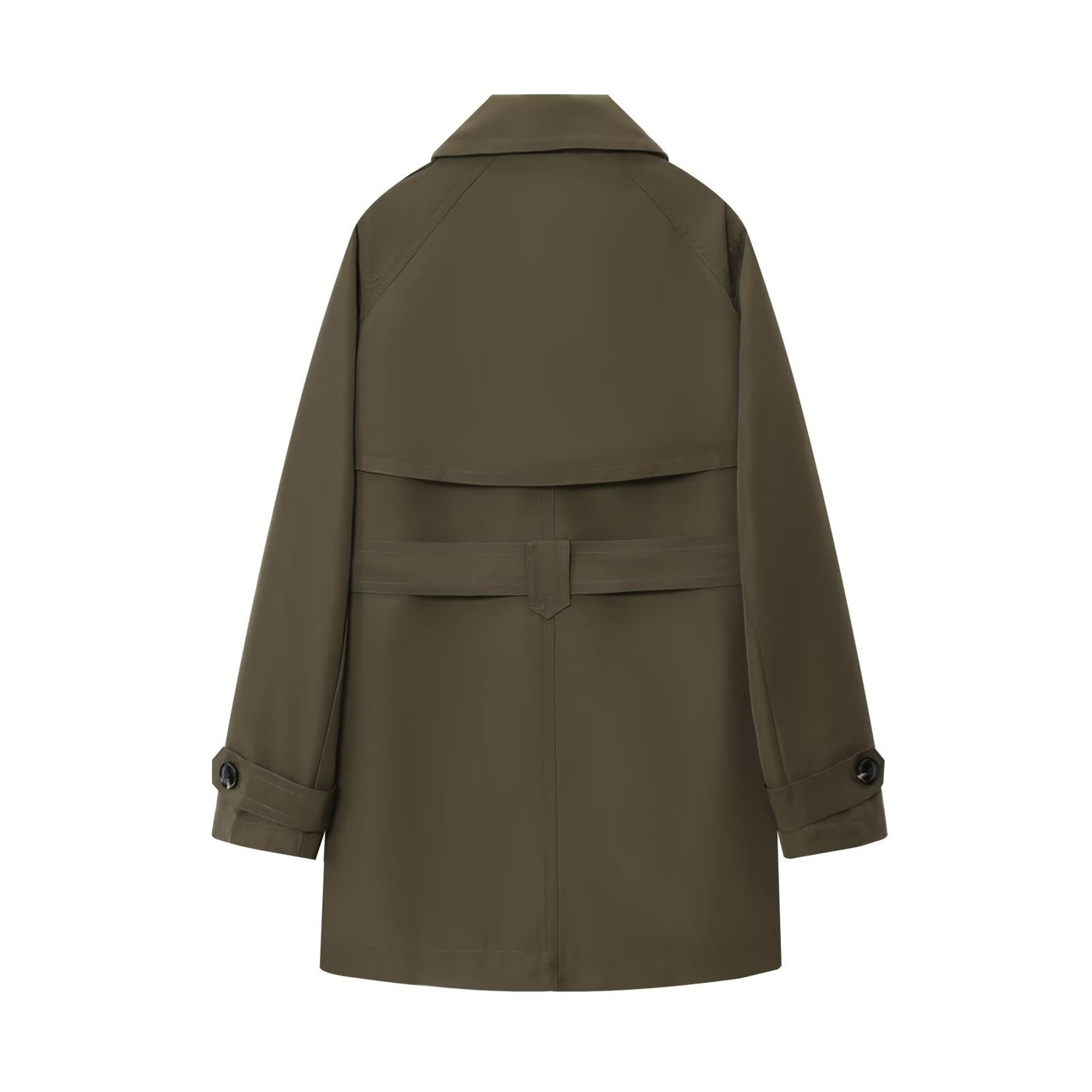Emilia | Cropped Belted Trench Coat
