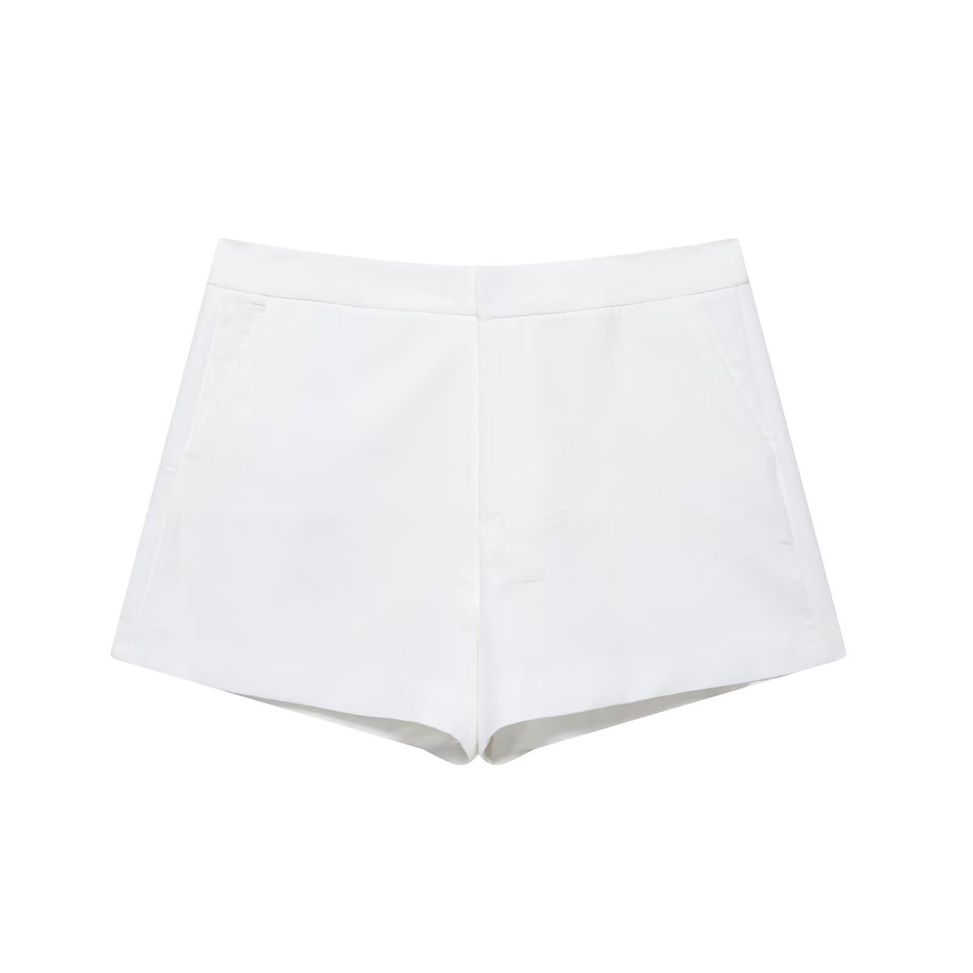 Hattie | High-Waist Tailored Shorts with Slash Pockets