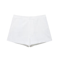 Hattie | High-Waist Tailored Shorts with Slash Pockets