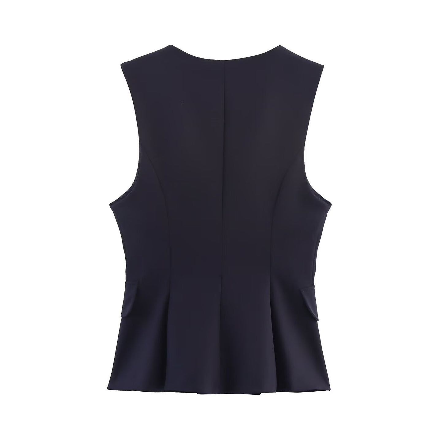 Lola | Sleeveless V-Neck Peplum Top