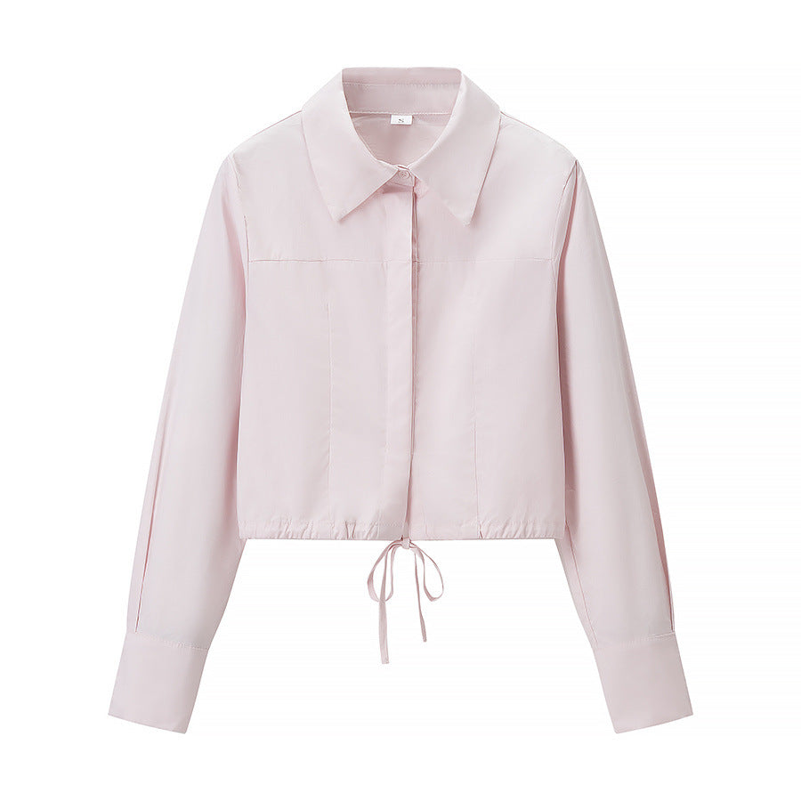 Vera | Two Piece Set Pleated Maxi Skirt Pink Long Sleeve Button Up